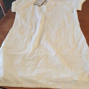 Prana Women's Ladyland Dress In Soft White Size S NWT